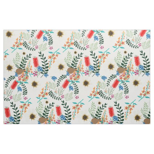 Tissu Kiwi Flora (Yard)
