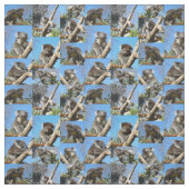 Tissu "Koala se demande : un collage de photos plein de  (Échantillon)