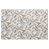 Tissu koi chanceux blanc (Yard)