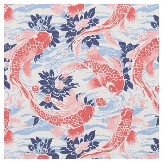 Tissu Koi Pond Sérénité (Fermer)