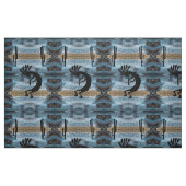 Tissu Kokopelli Desert Mosaic Blue (Fat Quarter)