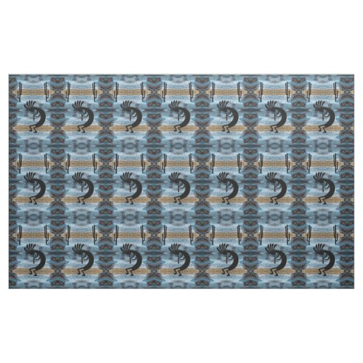 Tissu Kokopelli Desert Mosaic Blue (Yard)