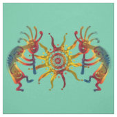 Tissu KOKOPELLI DUO SOLEIL + vos idées (Échantillon)