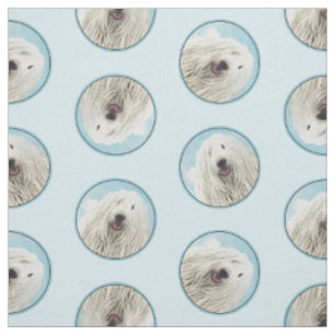 Tissu Komondor Peinture Hongroise Cute Original Chien Ar