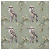Tissu Kookaburra Et Eucalyptus Fleurs, (Échantillon)