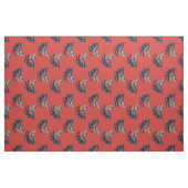 Tissu krampus de Noël antique rouge (Fat Quarter)