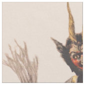 Tissu Krampus enlève des enfants avec une badine (Fermer)