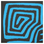 Tissu Kuna Indien Blue Bird Conception de Mola (Échantillon)