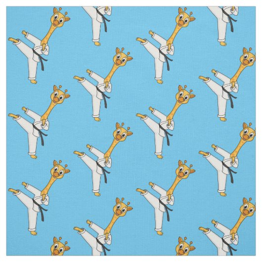 Tissu Kung Fu giraffe (Échantillon)