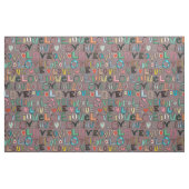 Tissu l o v e LOVE mocha (Fat Quarter)