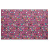 Tissu l o v e LOVE rose (Fat Quarter)