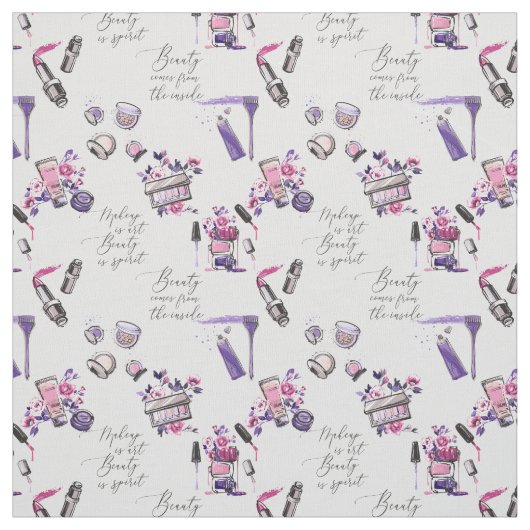 Tissu La beauté vient du motif d'intérieur (Échantillon)