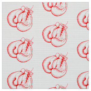 TISSU LA BOÎTE ROUGE GLOVE SPORTS MOTIF