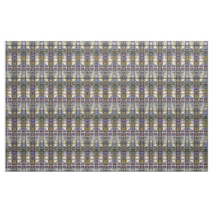 Tissu La clématite de Nouveau d'art en verre souillé