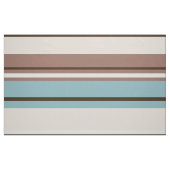 Tissu La conception de Stripey brunit la crème bleue et (Fat Quarter)