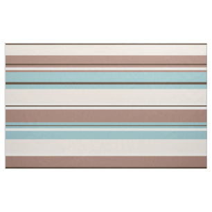 Tissu La conception de Stripey brunit la crème bleue et