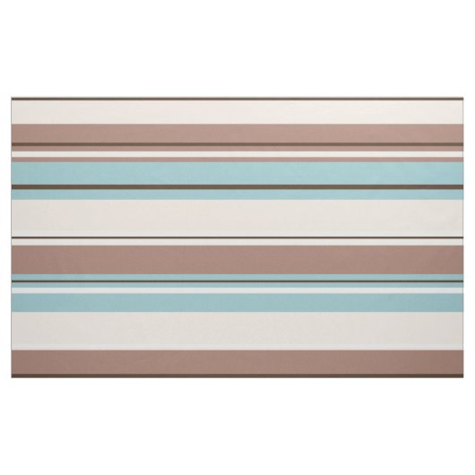 Tissu La conception de Stripey brunit la crème bleue et (Yard)