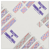 Tissu La créativité est permutations combinatoires (Fermer)