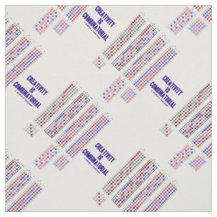 Tissu La créativité est permutations combinatoires