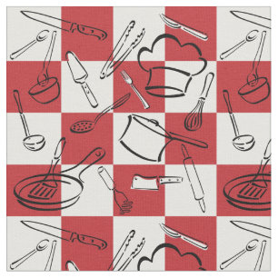 Tissu La cuisine usine le damier