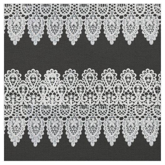 Tissu La dentelle blanche forme une frontière sensible (Fermer)