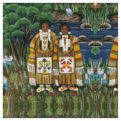 Tissu La femme de Nez Perce (Fermer)