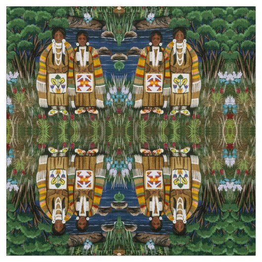 Tissu La femme de Nez Perce (Échantillon)