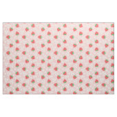 Tissu La fraise fleurit le motif rose (Fat Quarter)