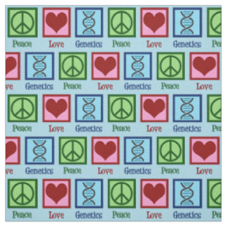 Tissu La génétique de l'amour pour la paix
