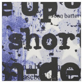 Tissu La gloire du baseball | Mots du drapeau américain (Échantillon)