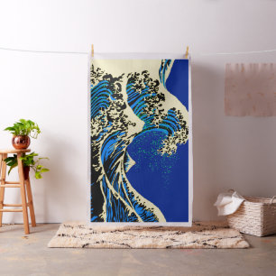 Tissu La grande vague de Hokusai dans le style vibrant