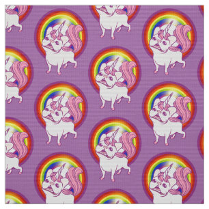 Tissu La licorne Frenchie