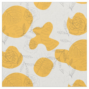 Tissu La ligne florale du jardin