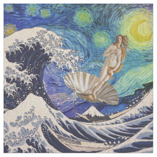 Tissu La naissance de Vénus à la Grande Vague