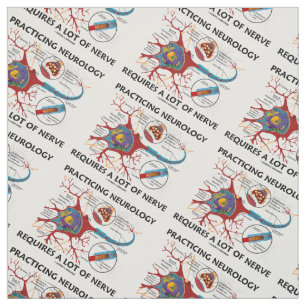 Tissu La neurologie de pratique exige beaucoup de nerf