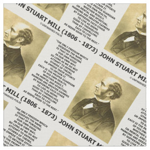 Tissu La poursuite de liberté de John Stuart Mill