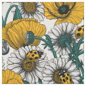 Tissu La prairie en jaune (Échantillon)