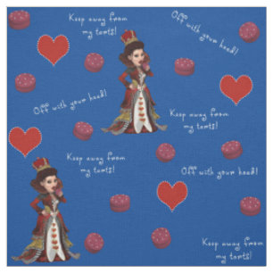 Tissu La Reine Des Coeurs A Quelques Tarts Print