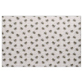 Tissu La ruche d'abeilles est blanche. Insecte des bourd (Fat Quarter)