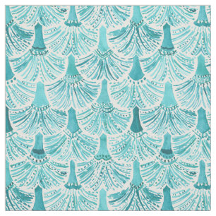 Tissu La SIRÈNE COUPE LA QUEUE le motif d'échelle de