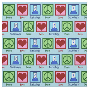 Tissu La toxicologie de Peace Love