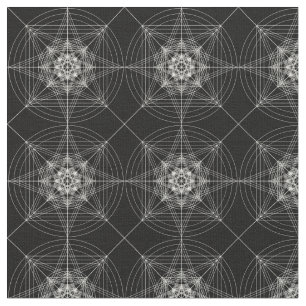 Tissu La troisième géométrie sacrée dimensionnelle