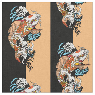 Tissu la vie, c' est l' équilibre. Poisson de carpe koi