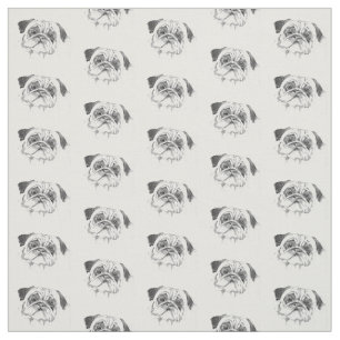 Tissu La vie de carlin