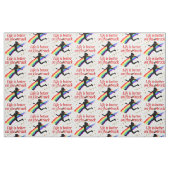 TISSU LA VIE EST MEILLEURE SUR LA CONCEPTION DE LA PISTE (Fat Quarter)