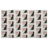 Tissu Labrador noir élégant (Fat Quarter)