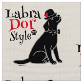 Tissu Labrador noir élégant (Fermer)