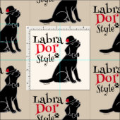 Tissu Labrador noir élégant (Carreau)