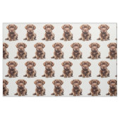 Tissu Labrador Retriever Chocolat Chien (Fat Quarter)