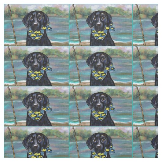 TISSU LABRADOR RETRIEVER NOIR (Échantillon)